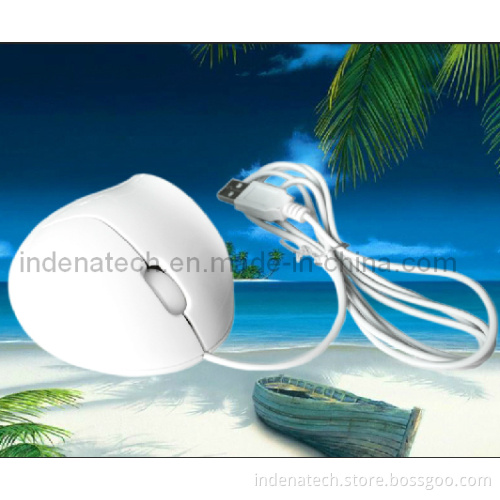 Fashion Ergonomics Design Wired Optical Mouse, Shell Design Gift Mouse BKM
